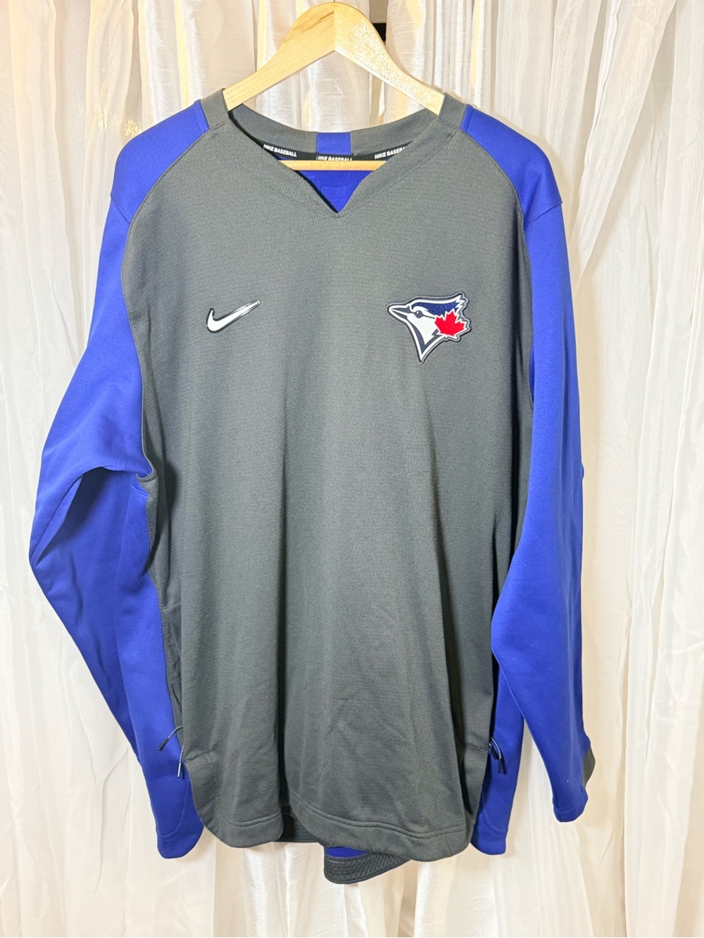 Nike Grey Body with Blue Sleeve Toronto Blue Jays Pullover